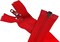 30" Light Weight Jacket Zipper ~ YKK #5 Nylon Coil Separating Zippers - 519 Hot Red (Pack of 1 Zipper)